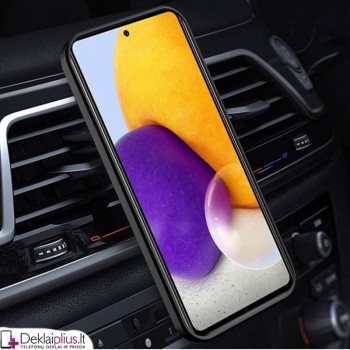 Smūgiams atsparus dėklas su žiedu ir kameros apsauga - raudonas (telefonui Samsung A72/A72 5G) Smūgiams atsparus dėklas su žiedu ir kameros apsauga - raudonas (telefonui Samsung A72/A72 5G)